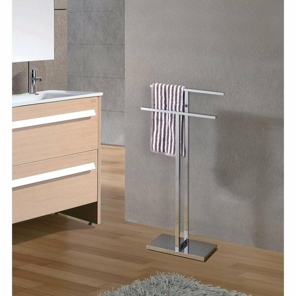 Kd Mueble Mertzon Chrome Metal Towel Rack KD3748891